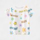 European and American style children's clothing, new summer children's T-shirts, round neck, short sleeves, printed cartoon tops for boys and girls