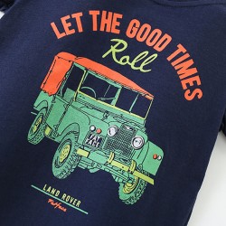 Summer European and American style polka dot cotton dresses for 3-8 year olds, new styles for princess dresses, stylish short-sleeved children's skirts.