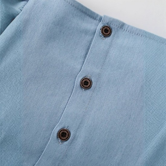 Girls' summer 2025 new European and American style short-sleeved round-neck princess dresses for small and medium-sized children, children's dresses