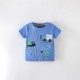 Boys' short-sleeved summer styles, European and American children's round-neck stylish boys' T-shirts, casual tops.
