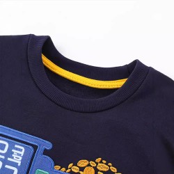 Girls' T-shirts, new autumn styles, European and American children's round-neck, long-sleeved base shirts, children's casual tops