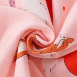 New autumn styles for girls: cotton pajamas for 3-year-old girls.