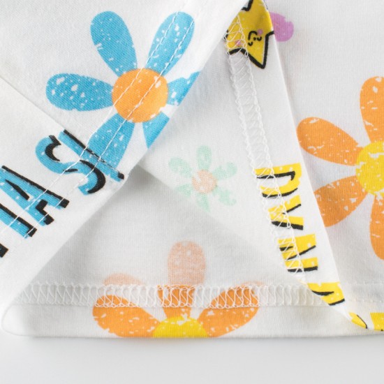 European and American style children's clothing, new summer children's T-shirts, round neck, short sleeves, printed cartoon tops for boys and girls