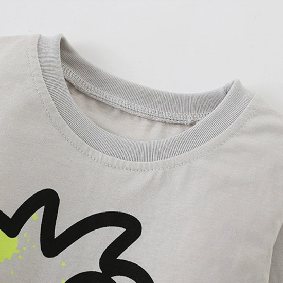 Boys' autumn and winter styles, European and American children's T-shirts, long-sleeved base layers, autumn children's tops.