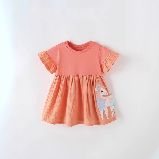 Boys' two-piece summer printed loungewear, short-sleeved shorts, casual set, children's stylish T-shirt set