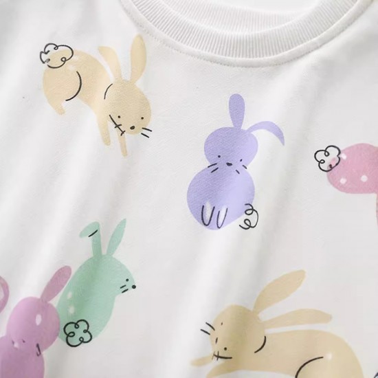 Boys' round-neck sweatshirts, new spring and autumn styles, fashionable children's terry Long-sleeved sweatpants for boys, stylish cartoon-themed children's clothing