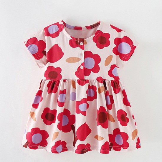 Boys' short-sleeved summer set, new European and American children's round-neck T-shirt, elastic waist sweatpants, two-piece children's clothing