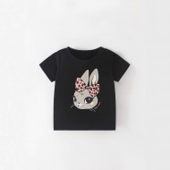 2025 summer style, new European and American children's summer style, small and medium-sized children's clothing, cartoon girl's cotton embroidered skirt, children's dress
