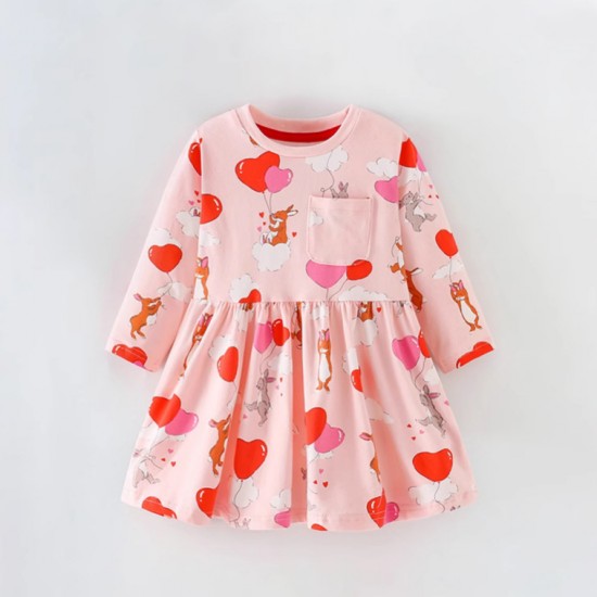 New autumn styles for girls: cotton pajamas for 3-year-old girls.