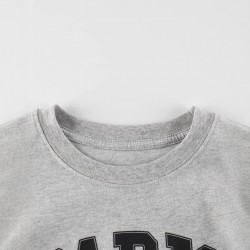 Girls' two-piece summer set, rainbow round-neck short-sleeved summer set, new European and American children's T-shirt set