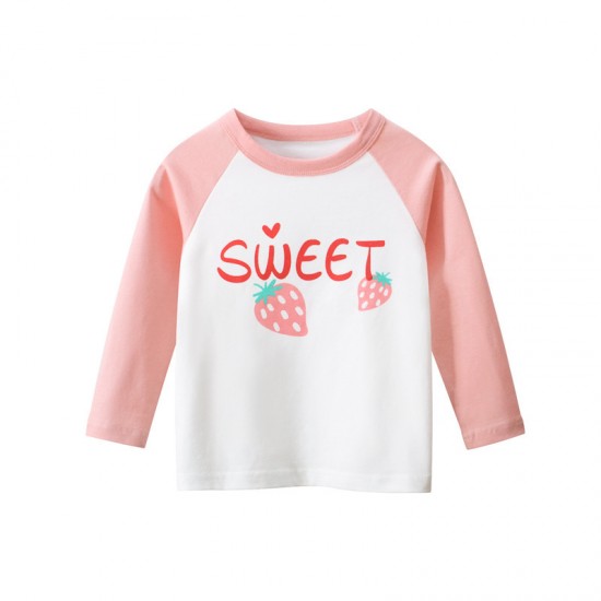 European and American children's autumn suits. Cute cartoon long-sleeved pajamas and homewear for children's clothing.