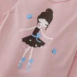 Girls' T-shirts, new fall styles, European and American children's stylish little girls' round neck long-sleeved base tops