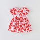 Girls' skirts, new summer styles, European and American style, small and medium-sized children's clothing, solid-color, cotton doll collar, short-sleeved children's princess skirts