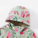 Girls' autumn and winter new European and American style jackets for small and medium-sized children, long-sleeved hooded zip-up sweaters with fleece tops