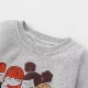Girls' autumn/winter new styles, stylish European and American children's sweatshirts, stylish little girl's clothing Cute round-neck, long-sleeved children's clothing for little girls