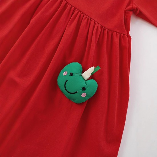 New summer styles for girls, including round-neck cotton short-sleeved dresses with cute European and American 3D cartoons for small girls. New summer styles for girls, including round-neck cotton short-sleeved dresses with cute European and American 3D cartoons for small girls.