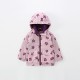 Women's Children's autumn jackets, new European and American style, children's fleece zippered hooded windbreaker for small and medium-sized children.