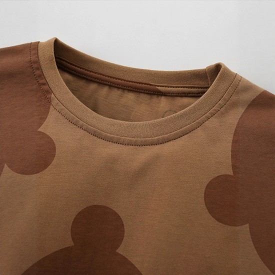 Boys' suits, new fall/winter styles, European and American children's stylish two-piece round neck long-sleeved loungewear