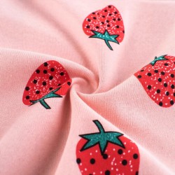 New summer children's suits, stylish printed short-sleeved shorts, baby girls' strawberry print two-piece suits