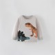 Boys' autumn and winter styles, European and American children's round-neck T-shirts, new models. Casual long-sleeved autumn base shirt