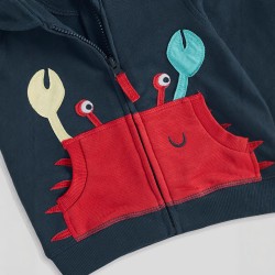 Boys' sweatshirt jackets, new autumn and winter styles, European and American children's casual hooded zippered cardigans
