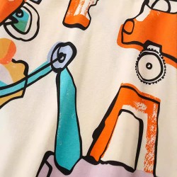 Girls' autumn/winter new styles, stylish European and American children's autumn homewear, cute round-neck children's clothing