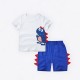European and American children's clothing, new summer styles, small and medium-sized children's two-piece suits Striped short-sleeved shorts and boys' outerwear set